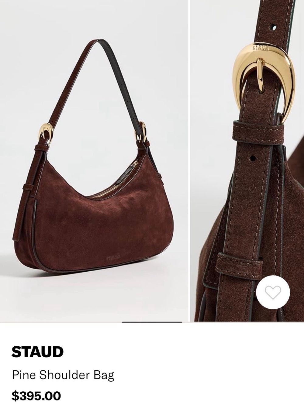 NWT staud pine shoulder bag